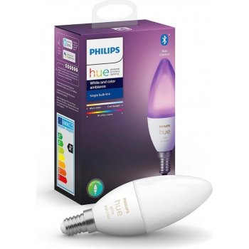 Philips Chytrá žárovka Hue Bluetooth 6W, E14, White and Color Ambiance