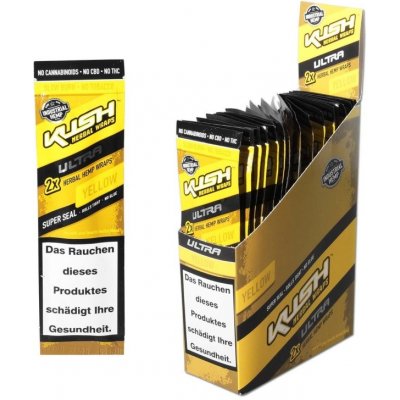 Kush herbal hemp blunt wraps ultra yellow 2 x 25 ks – Zboží Mobilmania