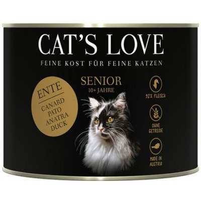 Cat's Love Senior s kachním masem 6 x 200 g