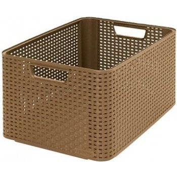 CURVER Úložný box "RATTAN STYLE2"- L - dark mocha