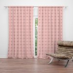 Sablio Závěs Srdíčka na růžové: 2ks 140x250cm – Hledejceny.cz