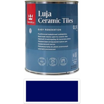 TIKKURILA Luja Ceramic Tiles 0,9 l Noční modrá – Zboží Mobilmania