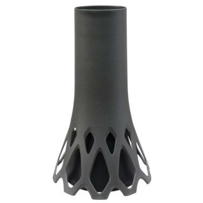 Váza hřbitovní Roseta antracit - se zátěží 1,3l – Zboží Dáma