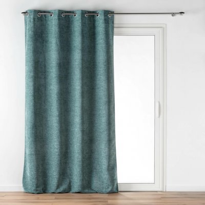 Douceur d'intérieur Sametový závěs, VERRA, 140 x 260 cm, zelený zelený – Hledejceny.cz