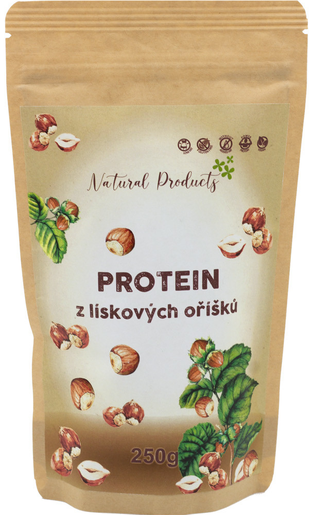 Natural Products RAW Protein z lískových oříšků 250 g