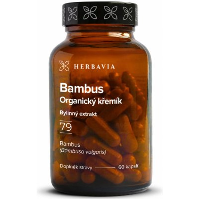 Herbavia Bambus křemík 70%- bylinný extrakt 60 kapslí