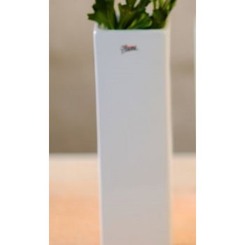 Paramit QUADRO Váza hranatá 8,5x30 cm bílá