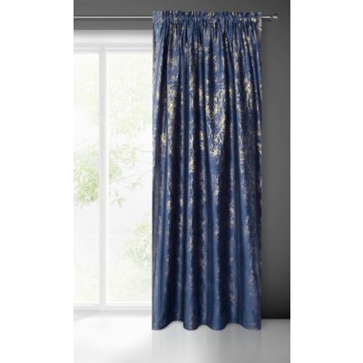 ZÁVĚS KORNELIA NA PÁSCE 140X270 CM MODRÁ NAVY – Hledejceny.cz