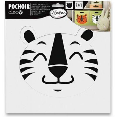 Aladine Plastová šablona Tygrdvojitá 28 x 28 cm – Sleviste.cz