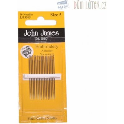 Vyšívací jehly ostré, sada – Zboží Dáma