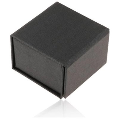 Šperky Eshop Černá krabička perleťový lesk magnetické uzavírání Y55.15