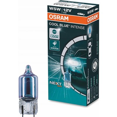 Osram Cool Blue Intense W5W W2,1x9,5d 12V 5W 2825CBN – Hledejceny.cz