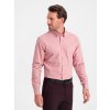 Pánská Košile Ombre Clothing pánská košile s dlouhým rukávem Remliel růžová