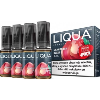 Ritchy Liqua MIX 4Pack Cranberry Blast 10 ml 6 mg – Hledejceny.cz