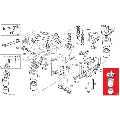 Měch pérování zadní nápravy pro Iveco Eurocargo, zadní | Zboží Auto