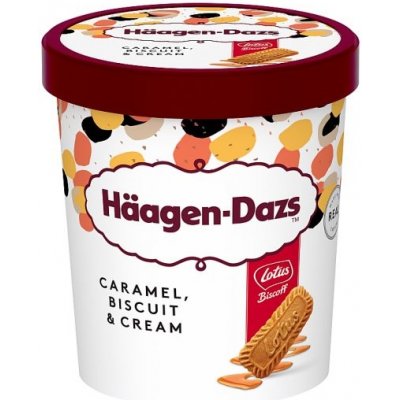 Häagen-Dazs Smetanová zmrzlina s kousky sušenek a mléčným karamelem 460ml – Zboží Dáma