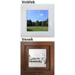 SMART Plastové okno 90x90 Zlatý dub/Bílá, Otevíravé a sklopné, Levé – Sleviste.cz