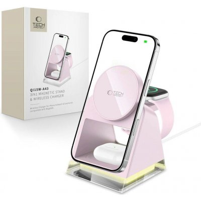 Tech-Protect A12 3in1 Stand & Wireless Charger černá – Zboží Živě