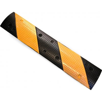 Černo-žlutý gumový zpomalovací práh FLOMA SB92 - délka 100 cm, šířka 20 cm, výška 3 cm | Zboží Auto