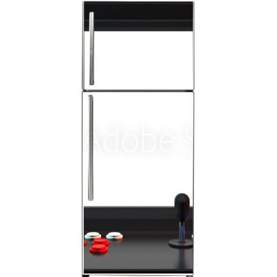 WEBLUX 224483982 Samolepka na lednici fólie Gaming Arcade Machine with Blank Screen for Your Design. 3d Rendering Herní arkádový stroj s prázdnou obrazovkou pro váš náv rozměry 80 x 200 cm – Zbozi.Blesk.cz