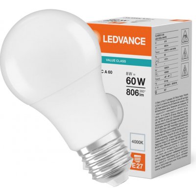 LEDVANCE Osram LED CLASSIC A 8.5W 840 FR E27 – Hledejceny.cz