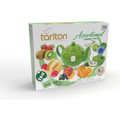 Tarlton Assortment Green Tea Kolekce zelených čajů 60 x 2 g