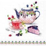 IHR Ideal Home Range Ubrousek 33x33cm Čaj s dortíkem – Sleviste.cz
