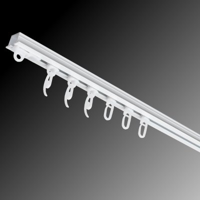 URBÁNEK Záclonové kolejnice AL210 - 164 cm, Standard + šnek – Sleviste.cz