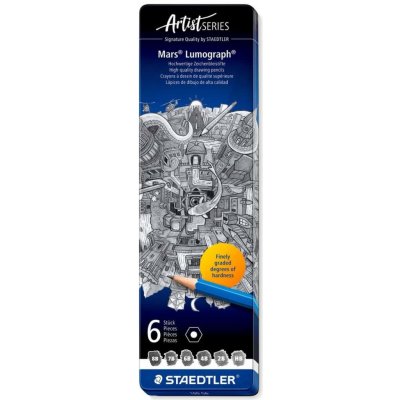 Staedtler Mars Lumograph 100 G6 6 ks – Zboží Mobilmania
