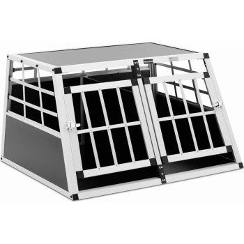 Wiesenfield Přepravní box pro psy auto hliníkový lichoběžník 70 x 90 x 50 cm
