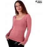 Jožánek kojicí tričko Kateřina dlouhý rukáv starorůžové – Zboží Dáma