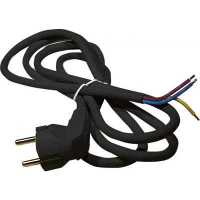 Emos Flexo šňůra PVC 3x1,5mm 3m černá S18323 – Zbozi.Blesk.cz