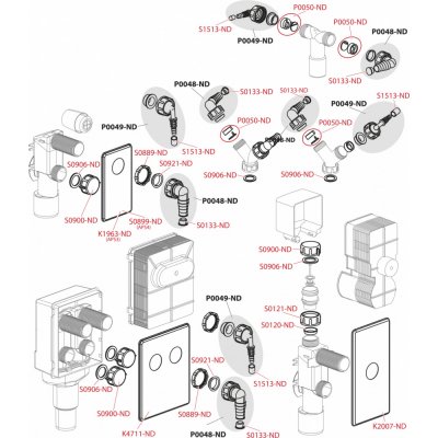 ALCA Sifon pračkový podomítkový, bílá DN40 a DN50 APS4 – Zboží Mobilmania