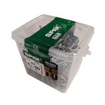 Terasové šrouby SPAX-D WIROX 4,5x60 mm stříbrná (400 ks) Wkręty do tarasu drewnianego – Hledejceny.cz