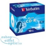 Verbatim CD-R 700MB 16x, AZO, Audio, jewel, 10ks (43365) – Zbozi.Blesk.cz