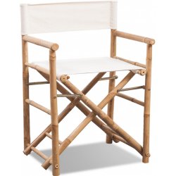 41895 vidaXL Skládací režisérská židle bambus a plátno