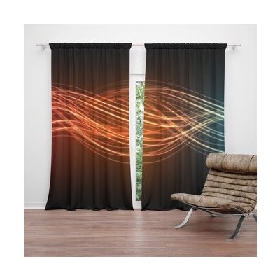 Sablio Závěs Abstrakce strip: 2ks 140x250cm – Hledejceny.cz