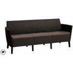 KETER SALEMO 3 seater sofa hnědá – Zboží Dáma