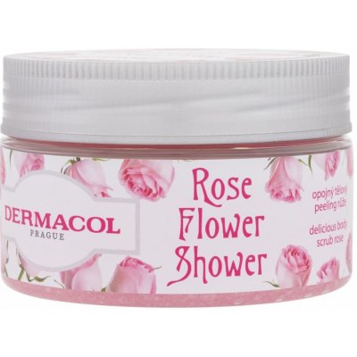 Dermacol opojný tělový peeling Růže Flower Care (Delicious Body Scrub Rose) 200 g – Zboží Dáma