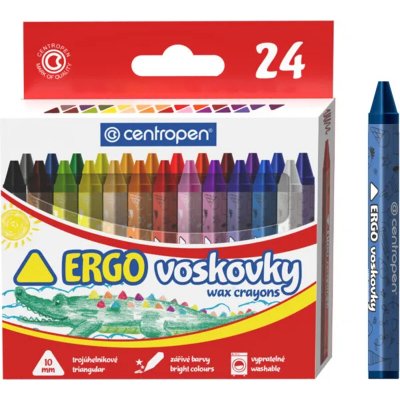 Centropen voskovky trojhranné 24 ks – Zbozi.Blesk.cz