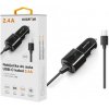 Nabíječka k GPS navigacím Nabíječka do auta ALIGATOR USB-C, 2.4A, Turbo charge, Black