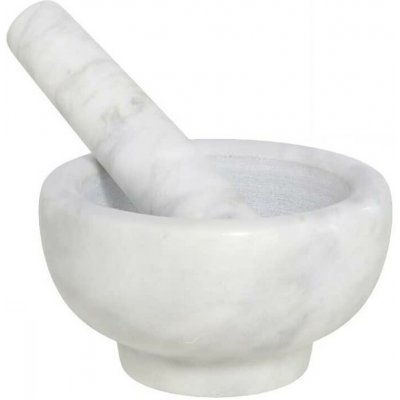 GERIMPORT Hmoždíř s tloučkem 12 cm, bílý mramor – Sleviste.cz