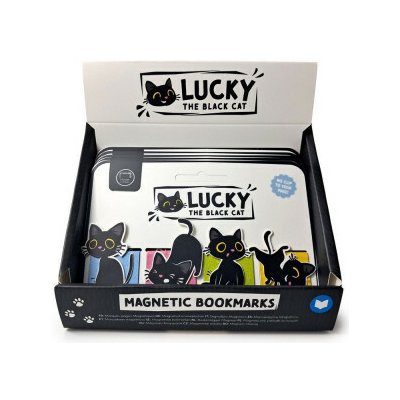 Lucky the Black Cat Záložky do knihy magnetické 4ks - Kočka – Hledejceny.cz