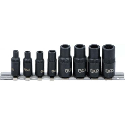 BGS 9771 Nástrčné hlavice 1/4" a 3/8" pro upnutí závitníků, magnetické (Sada 8 dílů) – Hledejceny.cz