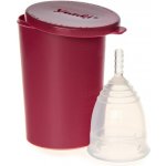 Yuuki Menstruační kalíšek velký Classic čirá včetně sterilizačního kelímku – Sleviste.cz