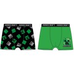 Fashion UK chlapecké boxerky MINECRAFT 2pack TCS035398 zelená/černá – Zboží Mobilmania