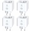 Zásuvka pro chytrou domácnost Smart sada zásuvek WOOX R6113/4pack WiFi Tuya