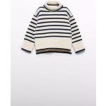 Abel & Lula svetr s rolákem a pruhy modrý – Zboží Dáma