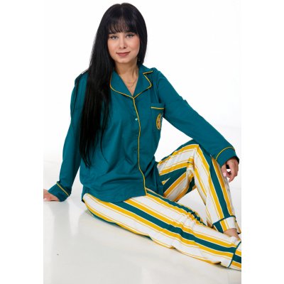 Luxusní pyžamo na kojení 1B0923 zelená