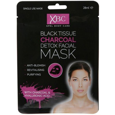 Xpel Black Tissue Charcoal Detox Facial Mask 28 ml – Zbozi.Blesk.cz